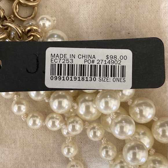 J. Crew Pearl Twisted Hammock Necklace MSRP $98 - Picture 4 of 6